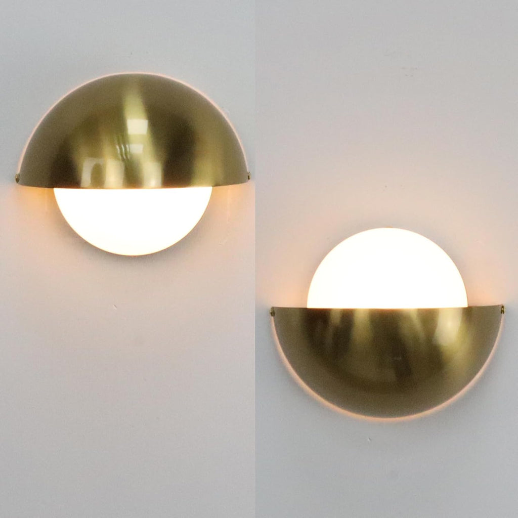 YUBOLE Gold Wall Sconce, Mid Century Bathroom Vanity Light Over Mirror