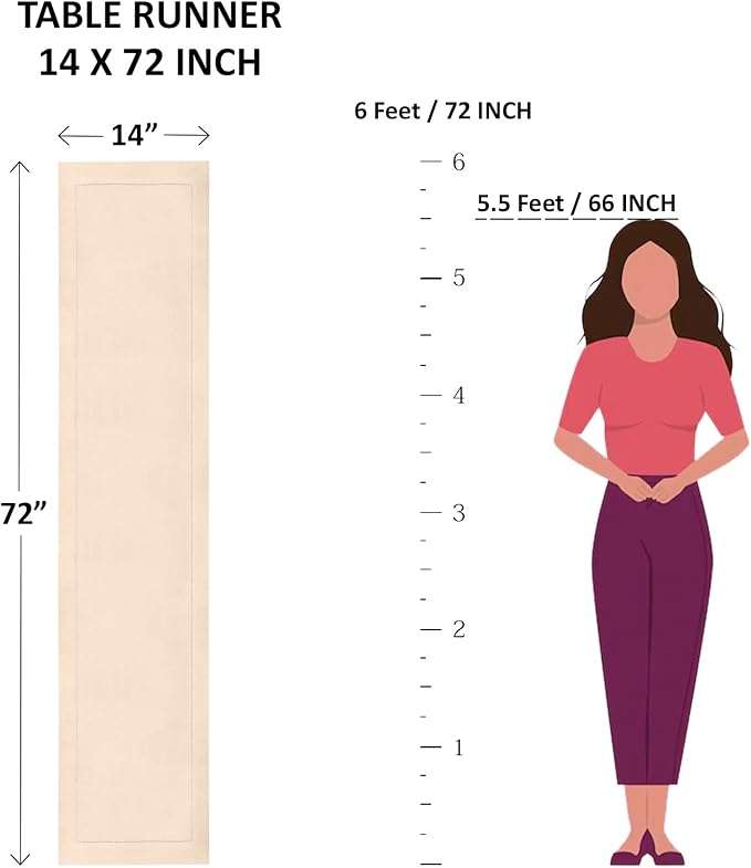 Solino Home Linen Purple Table Runner 72 Inches Long - 100% Pure Linen Hemstitch Table Runner 14 x 72 Inch for Dresser, Dining, Fall, Autumn, Halloween, Thanksgiving, Holiday - Classic Hemstitch