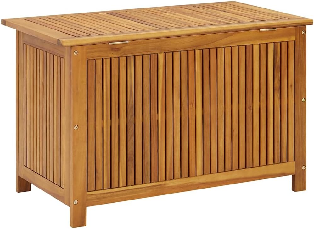 vidaXL Garden Storage Box 35.4"x19.7"x22.8" Solid Wood Acacia