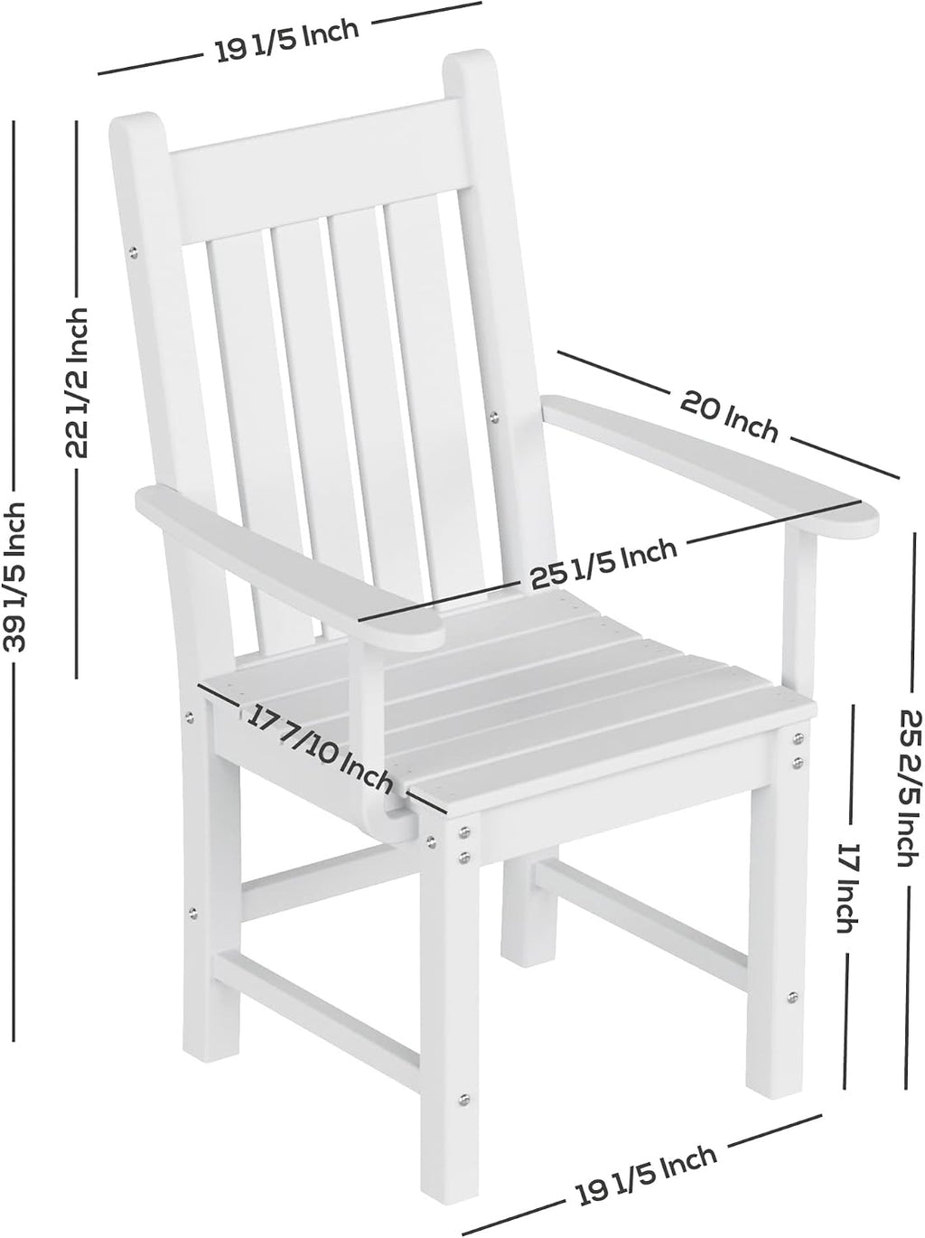 westintrends malibu classic outdoor dining chairs with arms, close-up detail