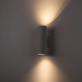 mirrea 12" Modern Outdoor Porch Light in 2 Lights, 2 Pack, Matte White