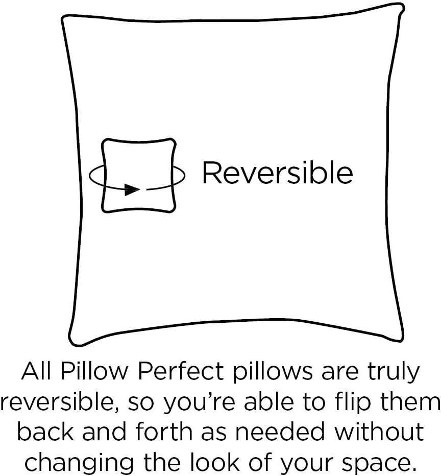 pillow perfect paisley indoor/outdoor chairpad with ties, reversible, package contents
