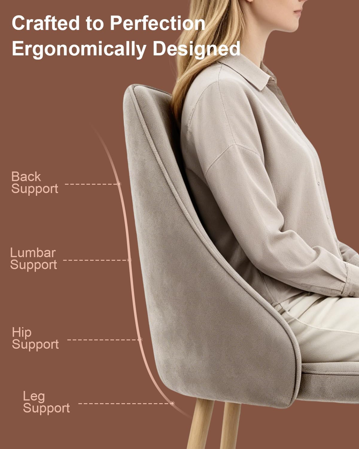 Mid-Century Modern Dining Chairs Set of 2 Grey Velvet Upholstered High Back Accent Chairs with Solid Sturdy Legs Ergonomic Curved Backrest Kitchen Chairs for Dining Room/Kitchen/Living Space