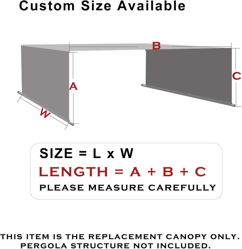 alion home custom hdpe permeable canopy sun shade, package contents