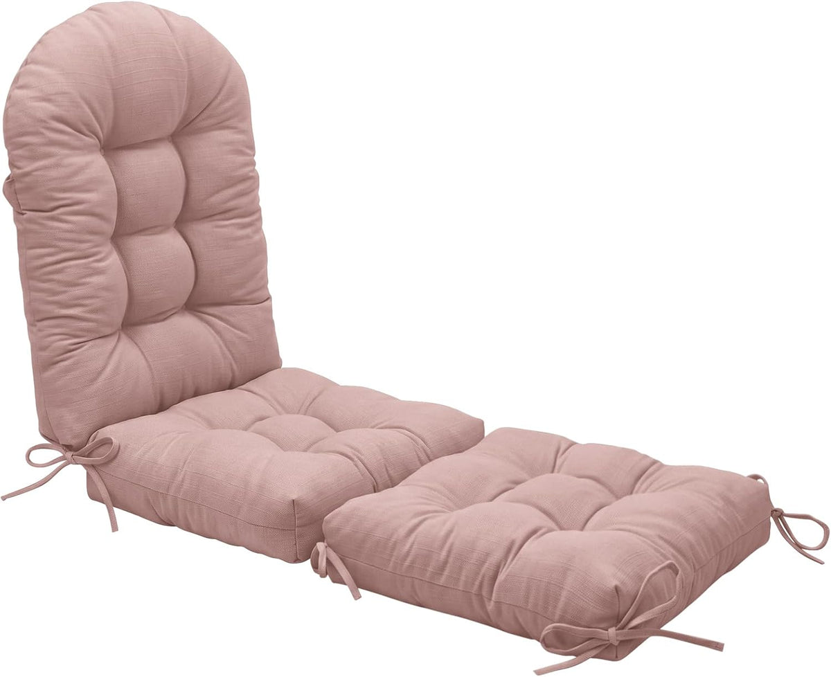 Rocking Chair Cushion Set, Ottoman Cushion Included, Pink