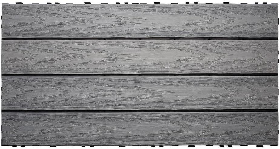 UltraShield Naturale 1 ft. x 2 ft. Quick Deck Outdoor Composite Deck Tile in Westminster Gray (20 sq. ft. Per Box)