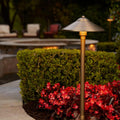 VOLT Max Spread 12V Solid Brass Path Light (25" Tall, 9" Shade), Bronze