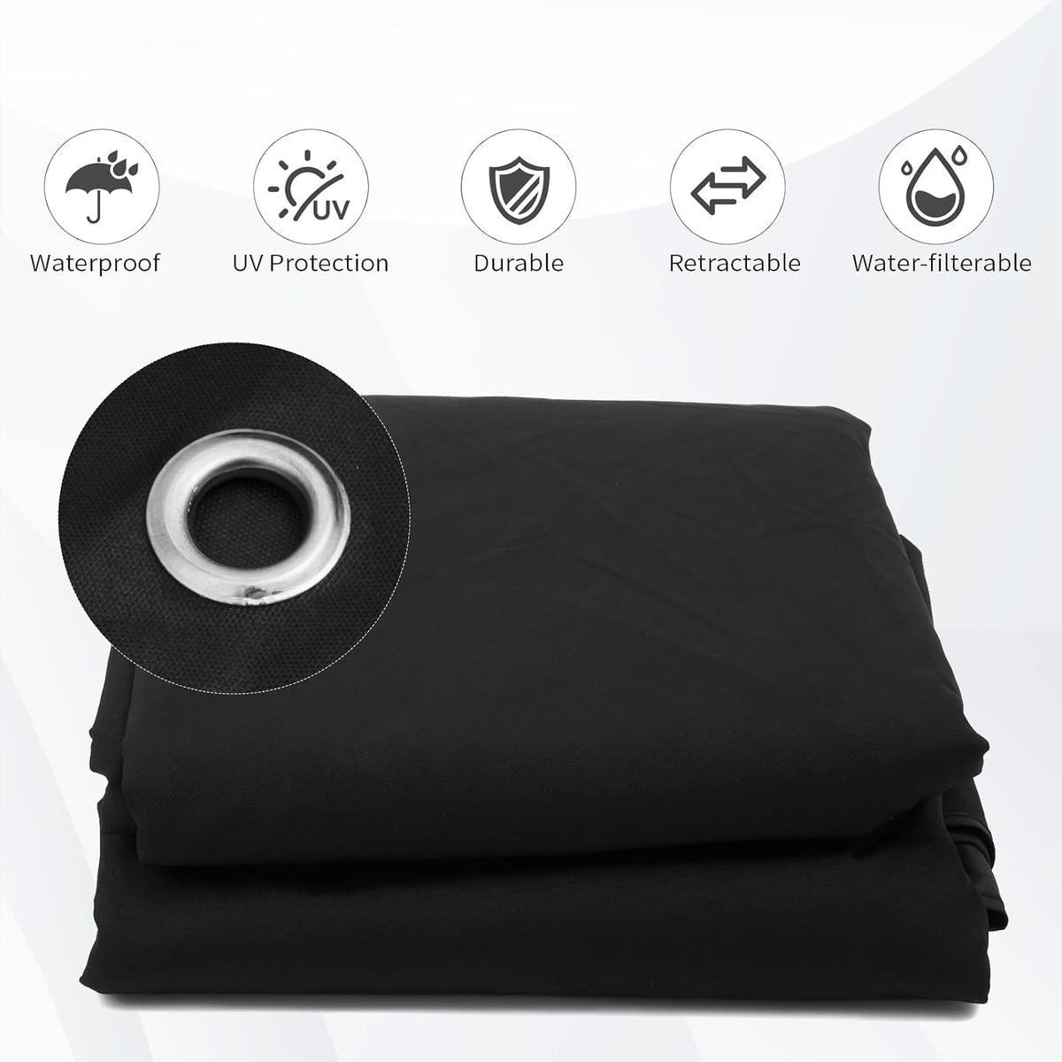 10x10 canopy replacement top for target madaga gazebo showing dimensions