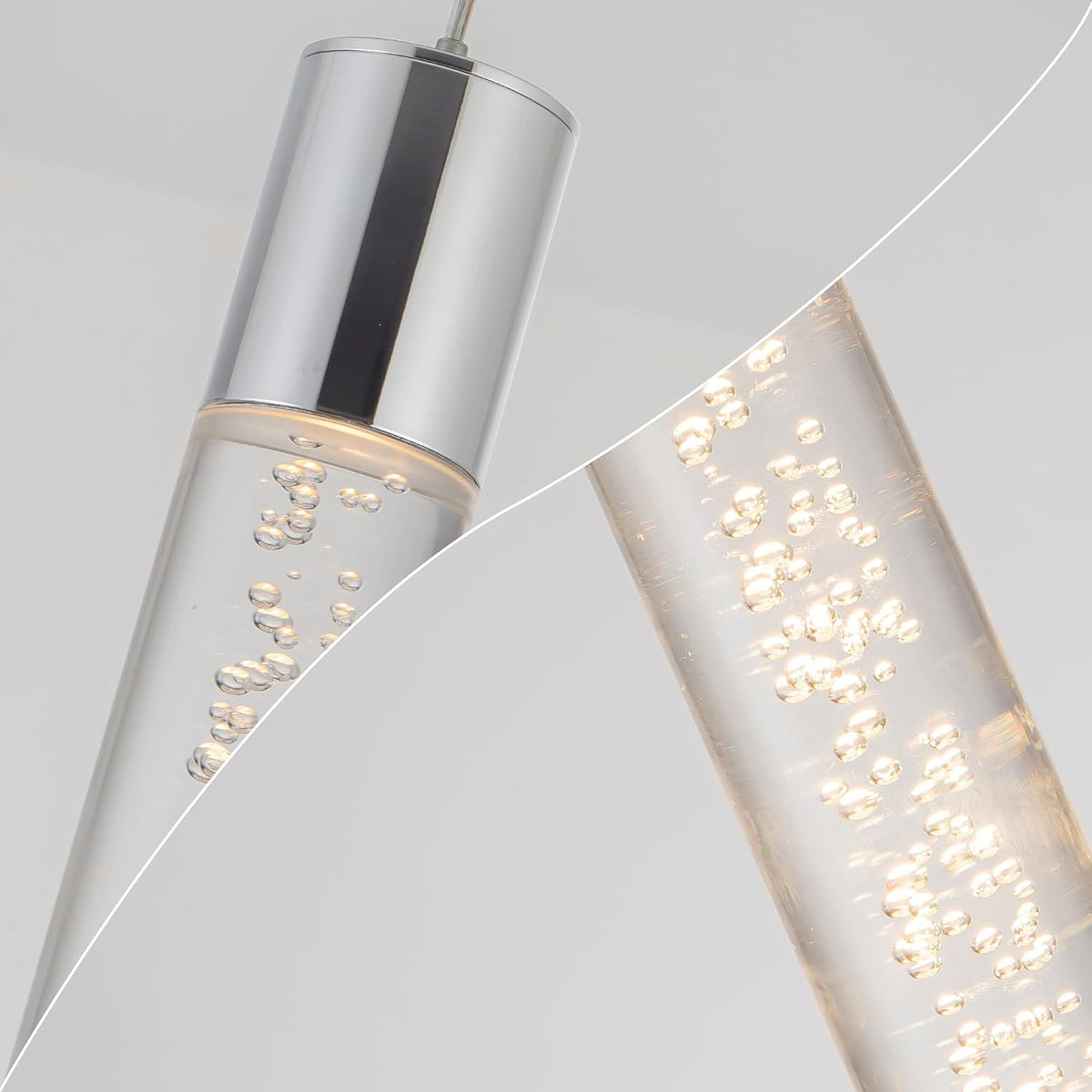 Modern LED Pendant Lights Kitchen Island Lighting,3 Pack