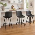 Garvee Bar Stools Set of 3, Counter Height Bar Stools