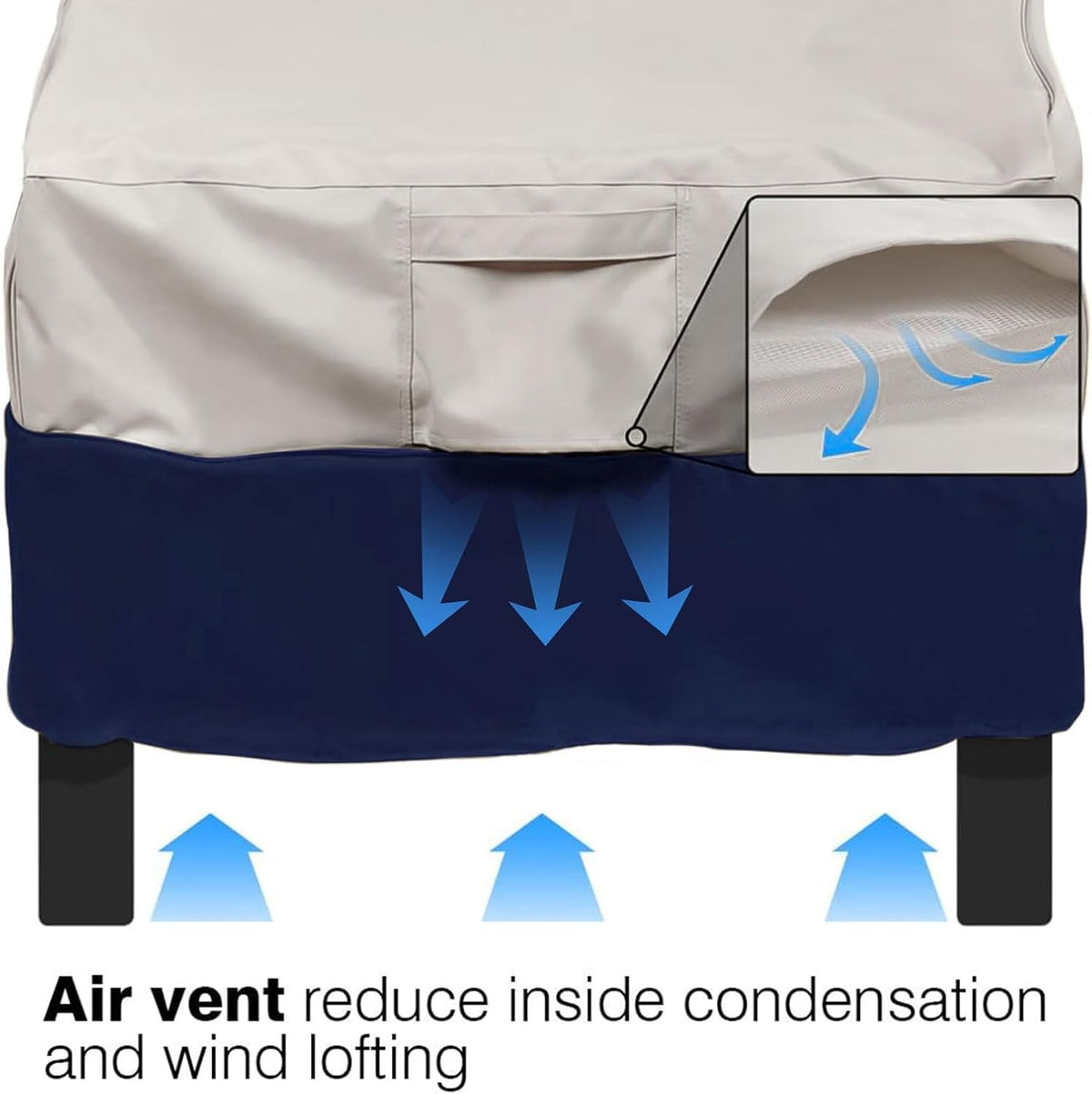 vailge patio chair covers & outdoor furniture covers showing dimensions