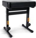 Firstar Adjustable Piano Bench 18.11" to 22.83", Durable Piano Stool with PVC Leather, Portable Keyboard Bench with Padded Cushion for Musicians Piano Stool Chair (Capacity: 260 lb)