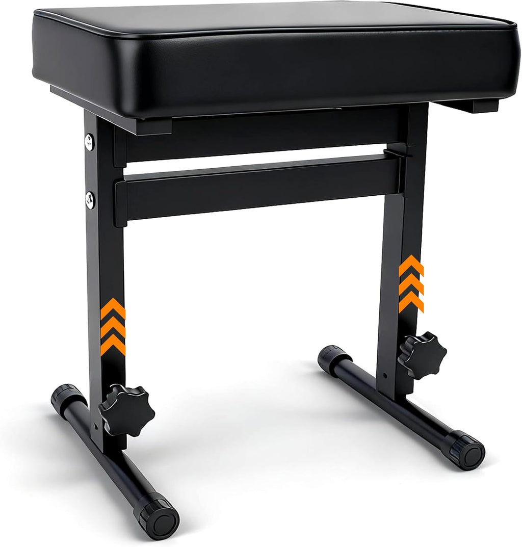 firstar adjustable piano bench 18.11" to 22.83", durable shown in use