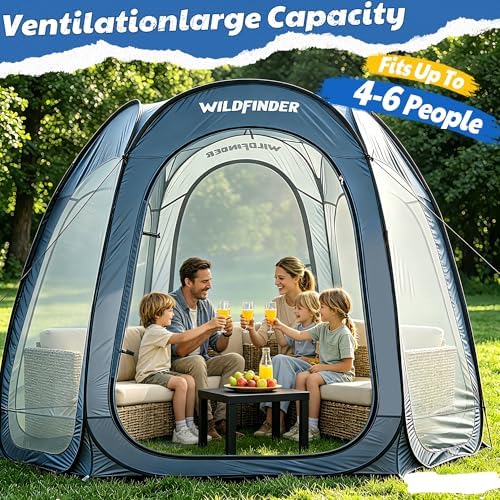 WildFinder 10x10 Pop Up Screen House Tent, Screened Canopy with Mesh Walls