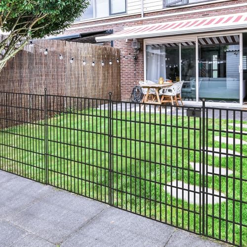 10 Panel No Dig Decorative Garden with Gate 32" H x 24.2'L