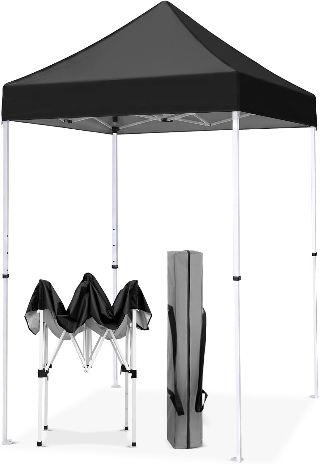 EAGLE PEAK 5x5 Pop Up Canopy Tent, Black