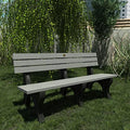 Sequoia Professional Aurora Park Bench, 6 ft, Coastal Teak