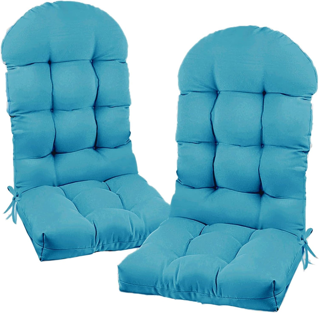 Outdoor Adirondack Chair Cushions Set of 2 Waterproof Teal