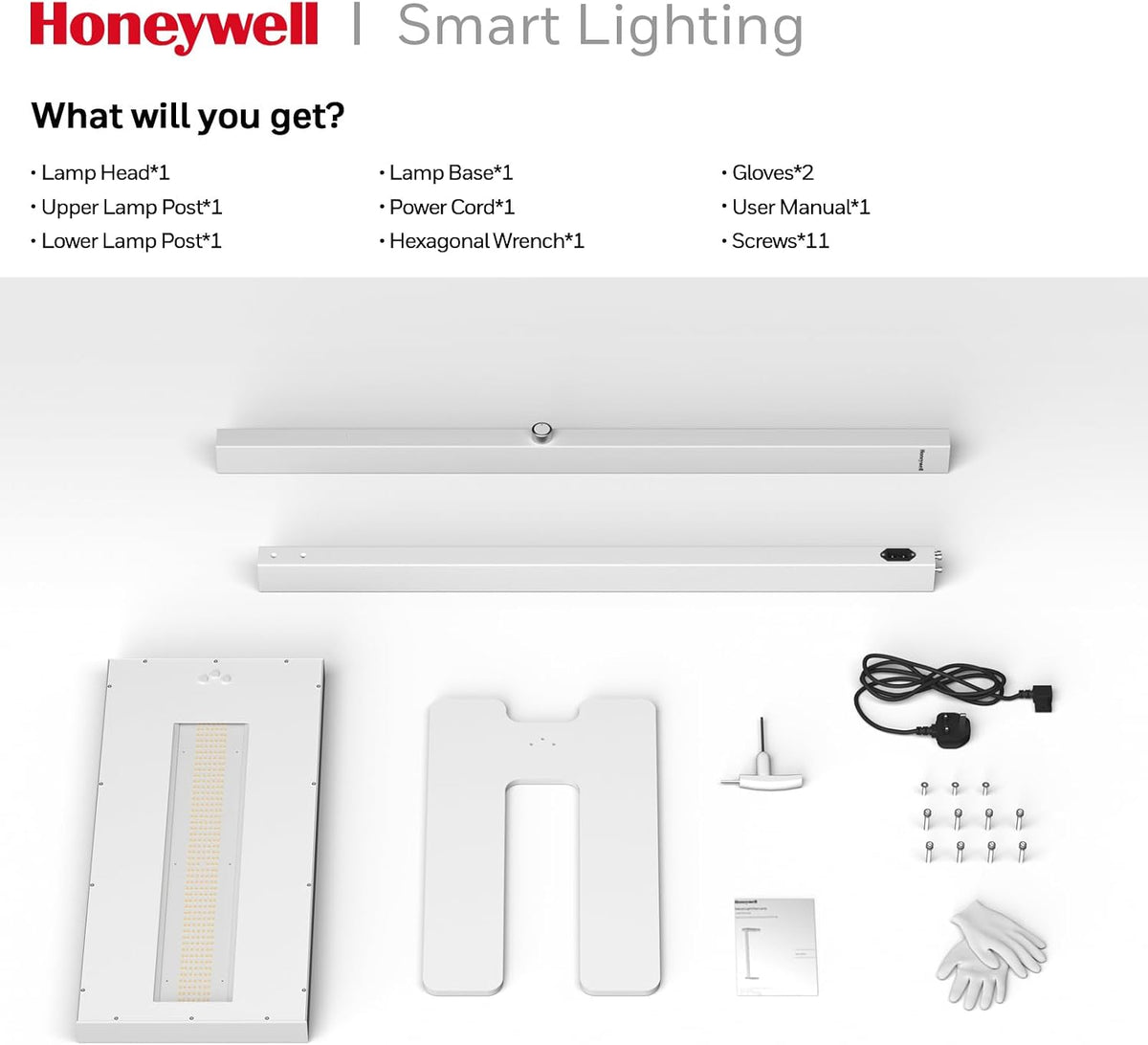 Honeywell 02E LED Floor Lamp, 16000LM Sunturalux Eye Caring Standing Light