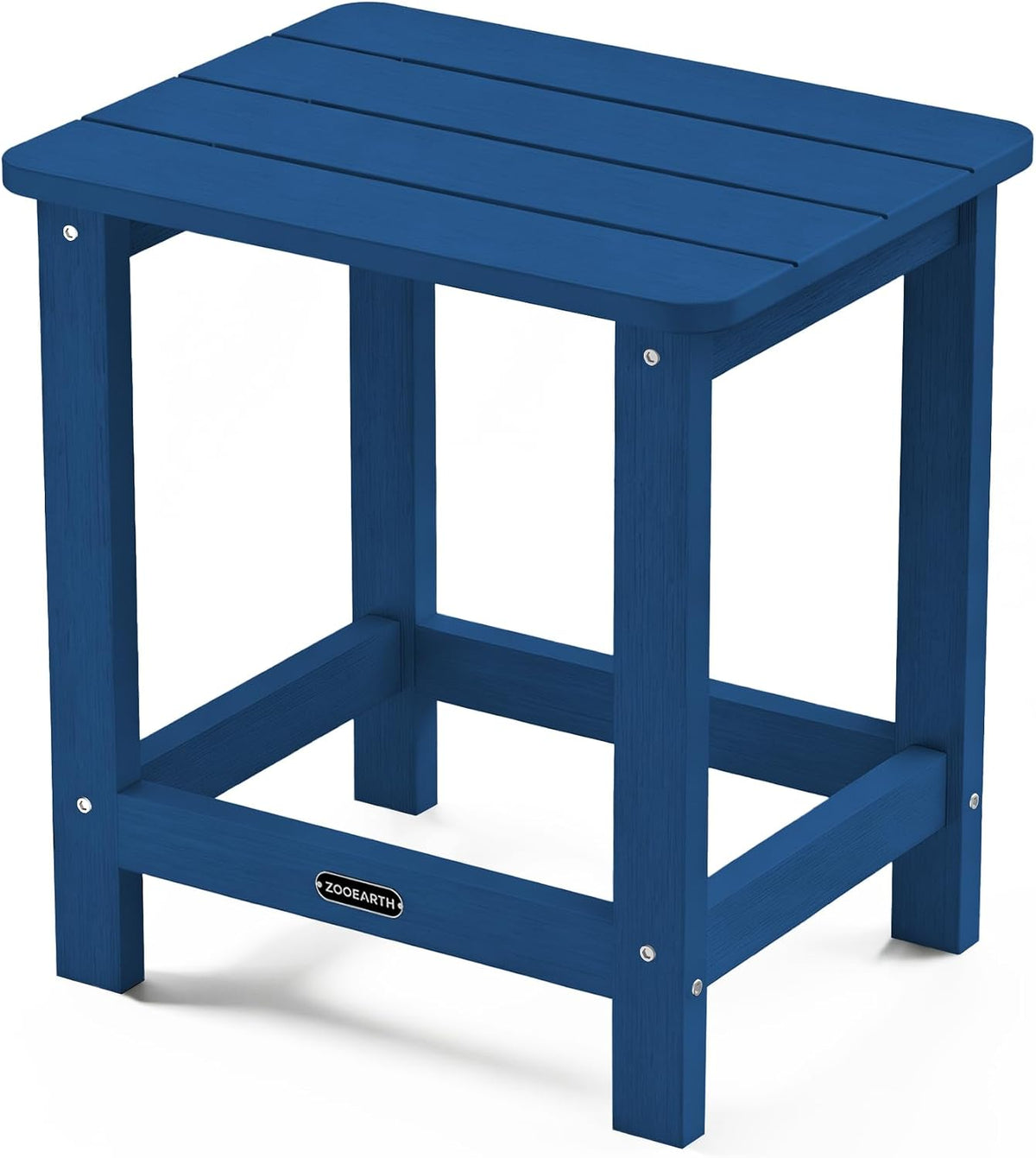 Square Outdoor Side Table, Patio End Table for Adirondack Chair, Navy