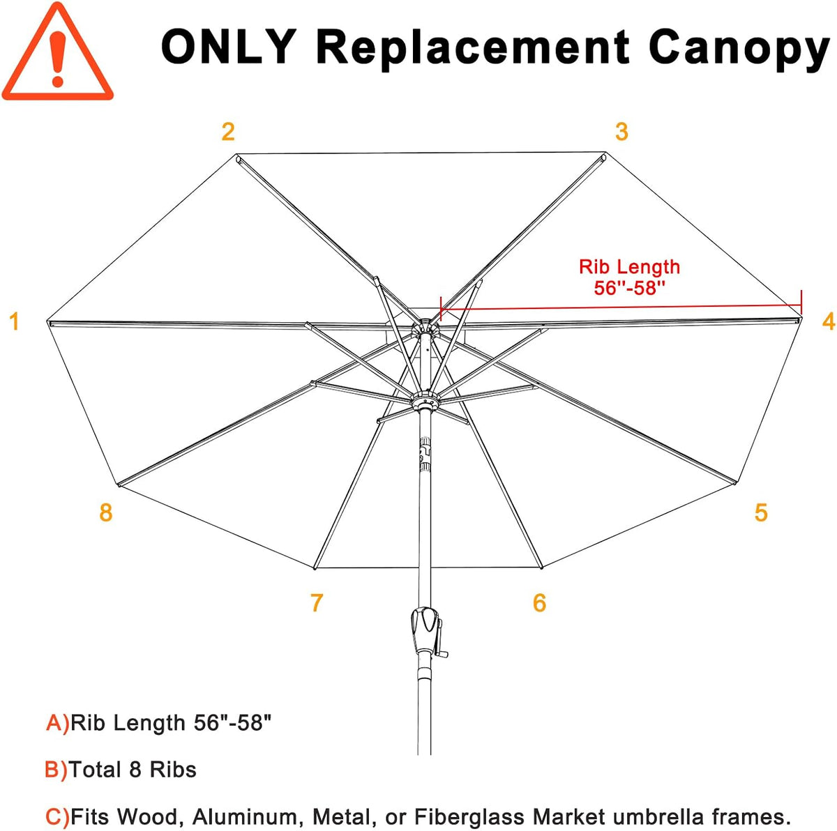 abccanopy 10ft outdoor umbrella replacement top suit 8 shown in use