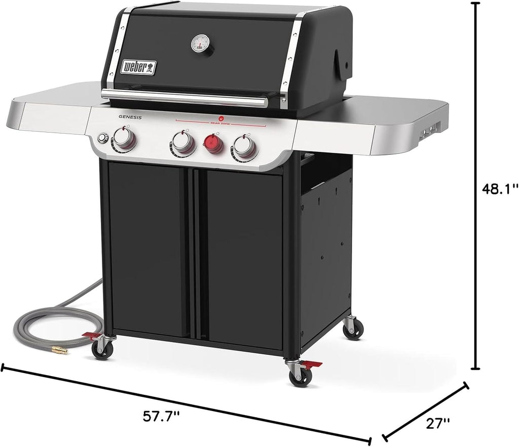 Weber® Genesis E-325 Gas Grill for Outdoor Cooking, Natural Gas, Black