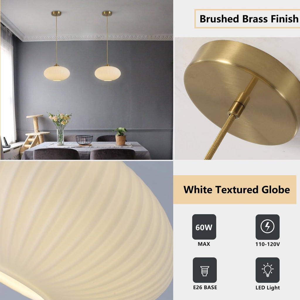 kco lighting modern gold brass 9.8" white milk, view 9