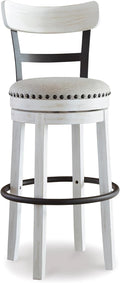 Signature Design by Ashley Valebeck 1-Piece Swivel Barstool, 30 In