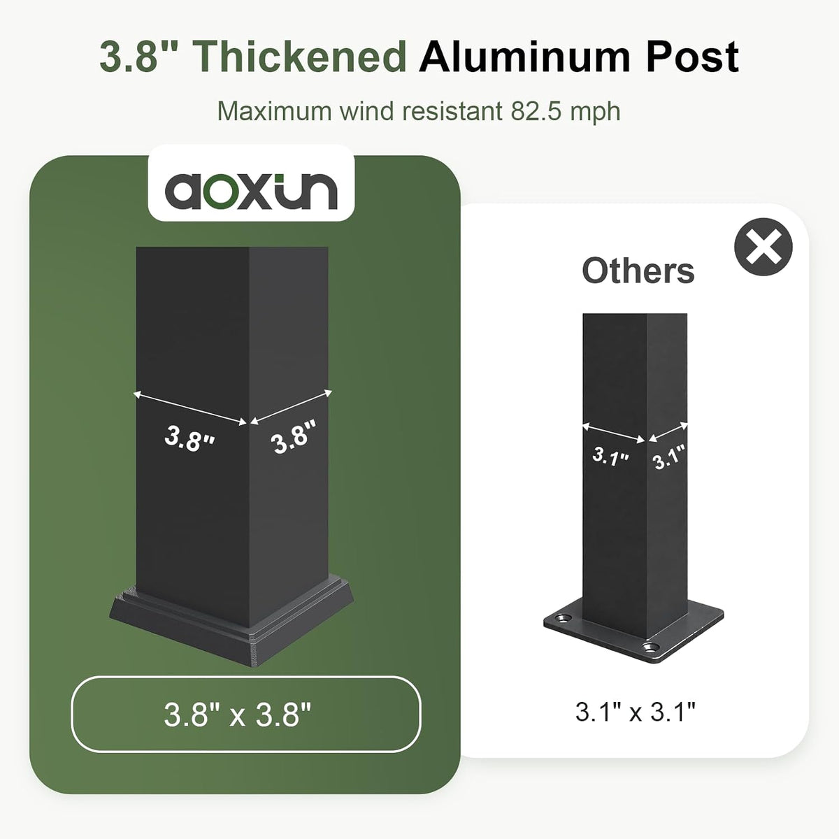 Aoxun Louvered Pergola 12x16 All-Aluminum, Waterproof Curtains and Netting