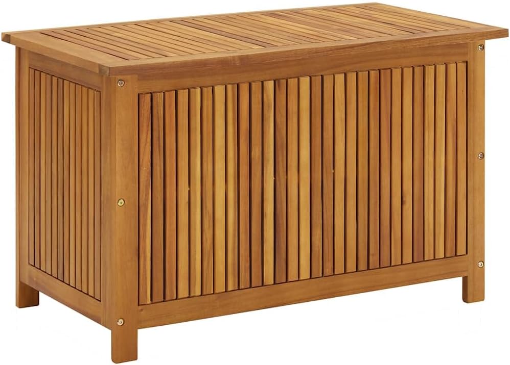 vidaXL Garden Storage Box 35.4"x19.7"x22.8" Solid Wood Acacia