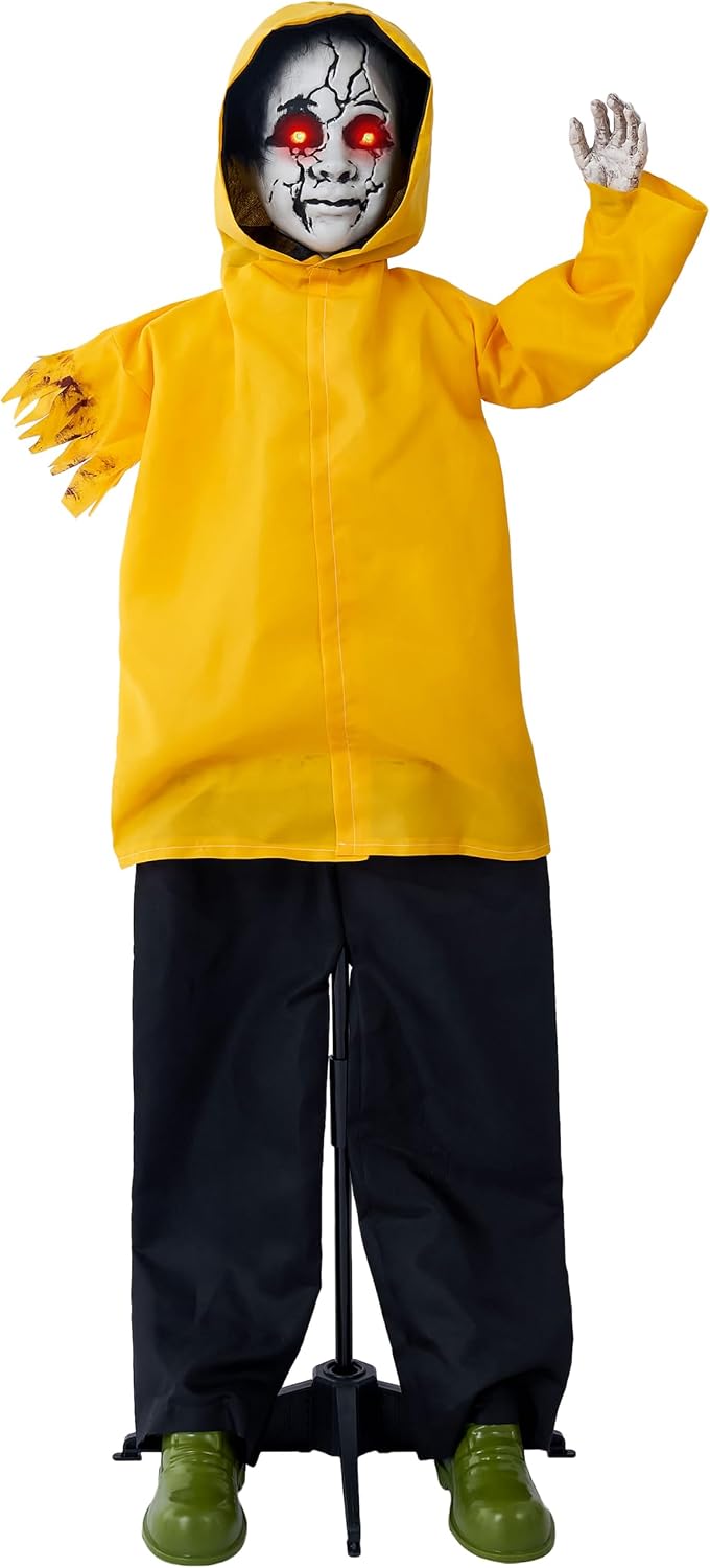JOYIN Halloween Decorations Outdoor Ghost, Life Size Halloween Animatronics G...