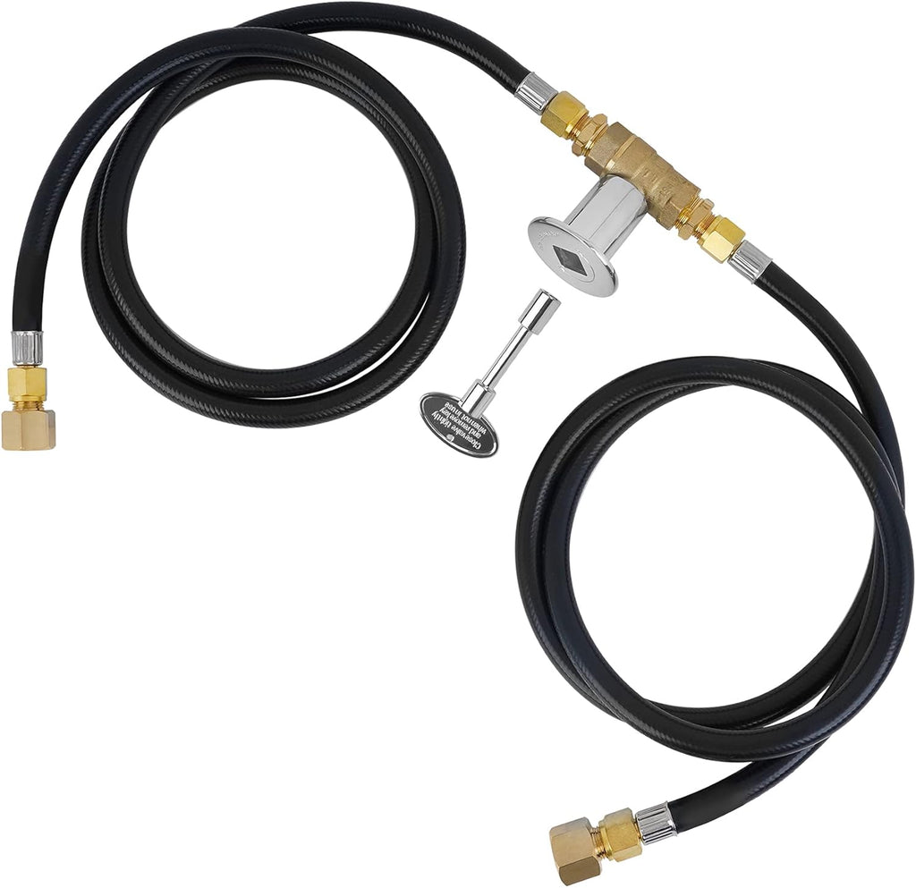 Skyflame Natural Gas Connection Hose, Complete NG Fire Pit Installation Kit