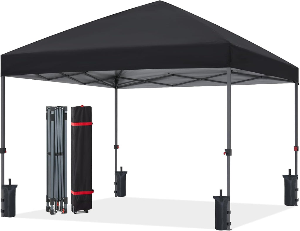 ABCCANOPY 12x12 Pop Up Canopy Tent, Heavy Duty Weather Protection, Black