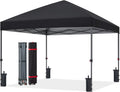 ABCCANOPY 12x12 Pop Up Canopy Tent, Heavy Duty Weather Protection, Black