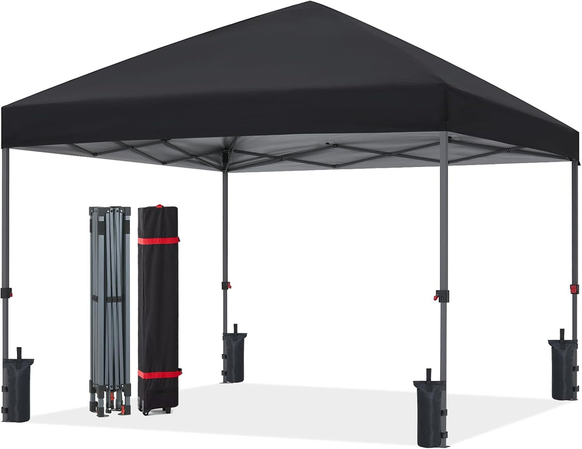 ABCCANOPY 12x12 Pop Up Canopy Tent, Heavy Duty Weather Protection, Black