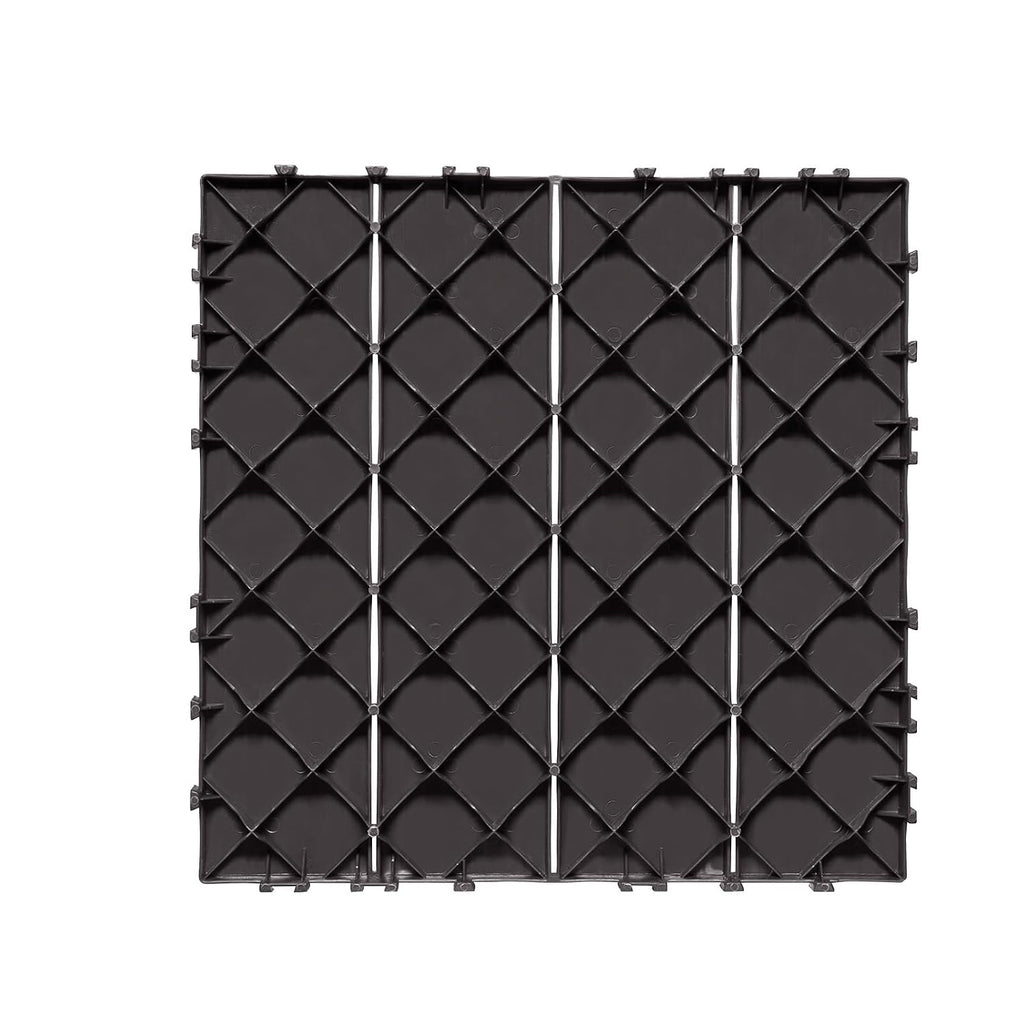 vevor 54 sq. ft plastic interlocking deck tiles, view 9