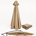 10 FT 6/8 Rib Umbrella Canopy Replacement Outdoor Market Patio Table Umbrella Strong and Thicck Canopy Cover for Backyard Garden Courtyard Swimming Pool Lawn (Canopy ONLY)