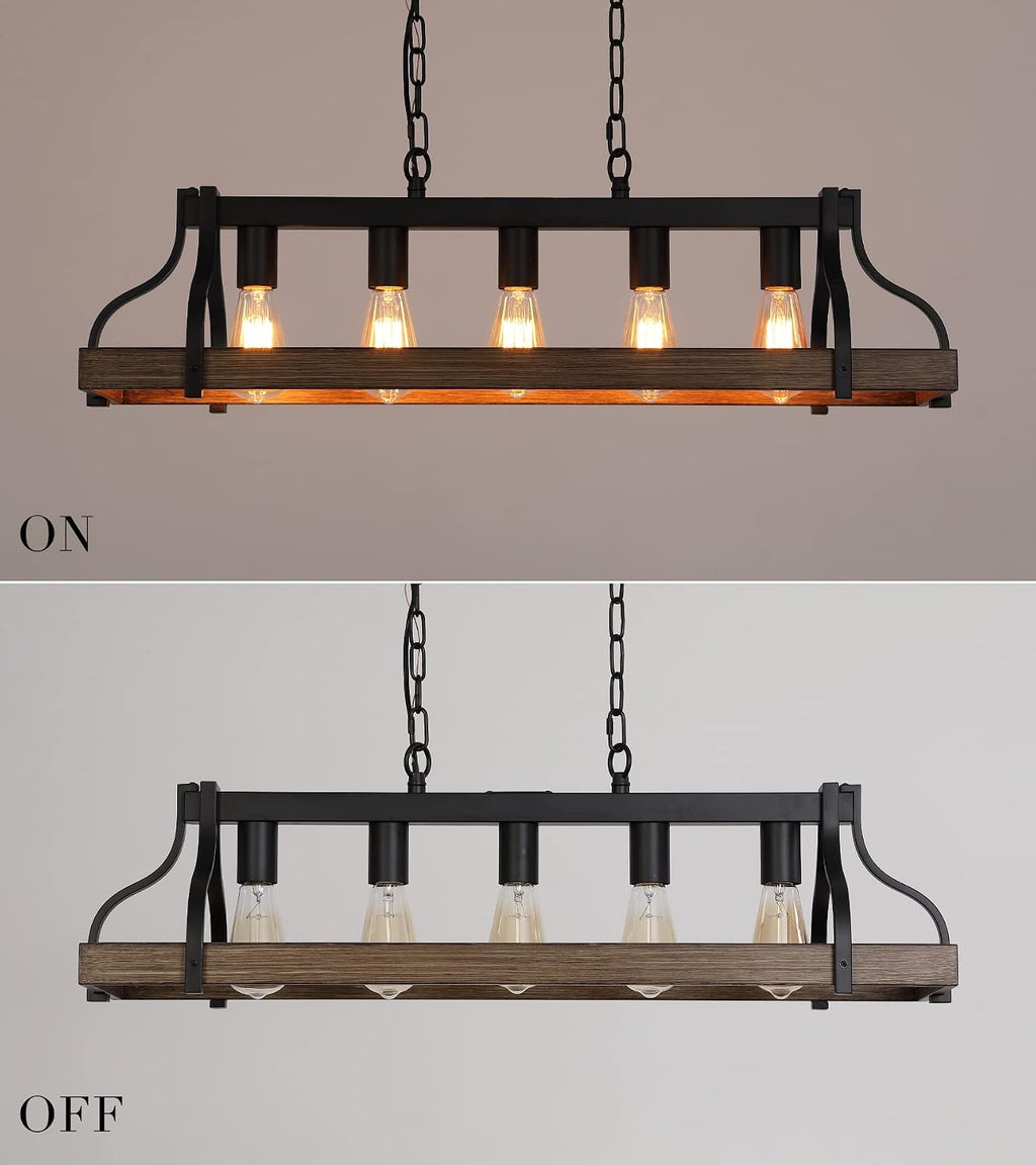 meixisue rustic kitchen island dining room light fixture on a desk or shelf