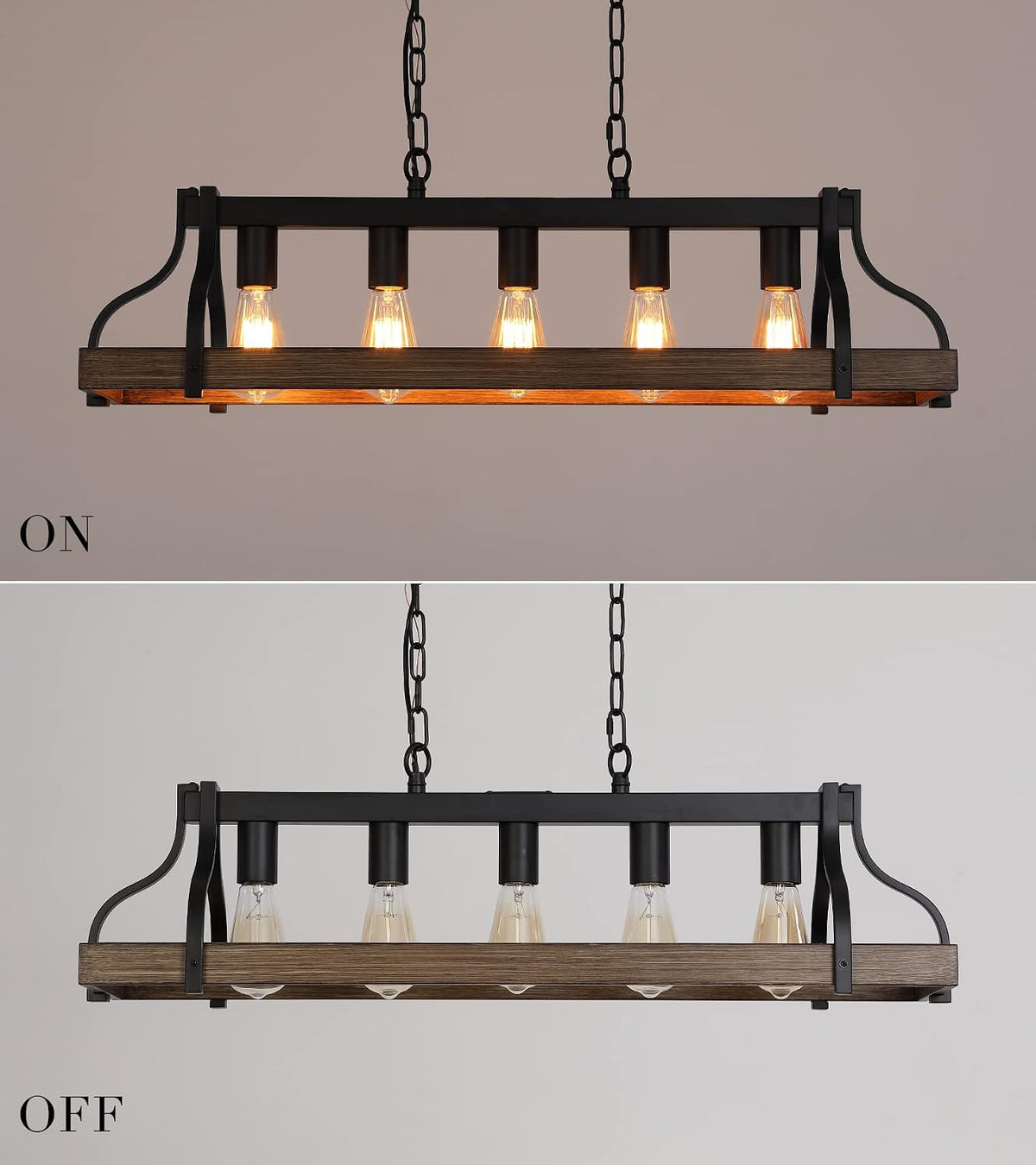 meixisue rustic kitchen island dining room light fixture on a desk or shelf