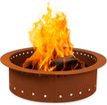 Iron Forge Tools Smokeless Outdoor Fire Pit Ring Insert 30 Inch Round