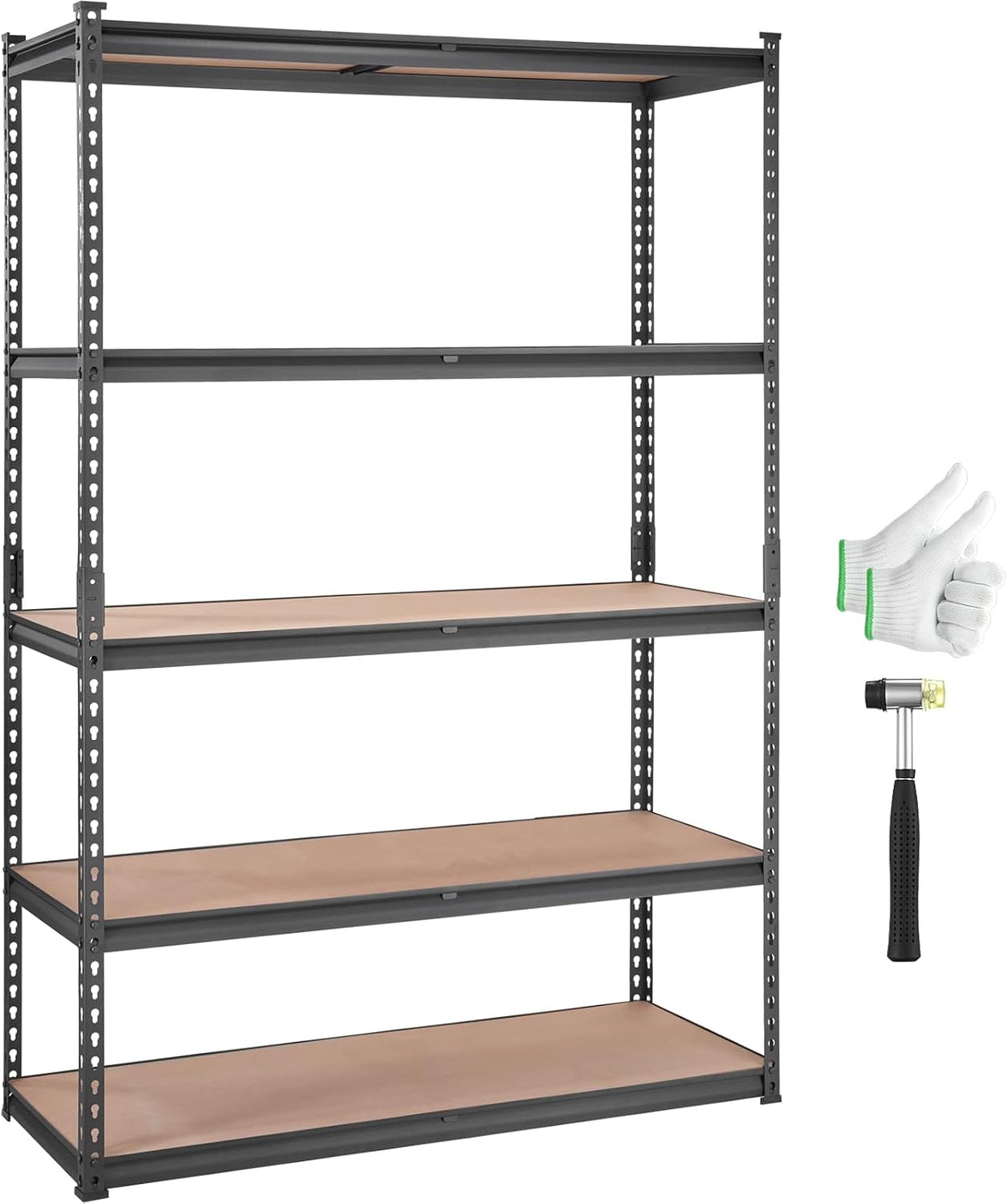 VEVOR Storage Shelves 5-Tier Adjustable 2000 lbs 48"x18"x72" Shelving Unit