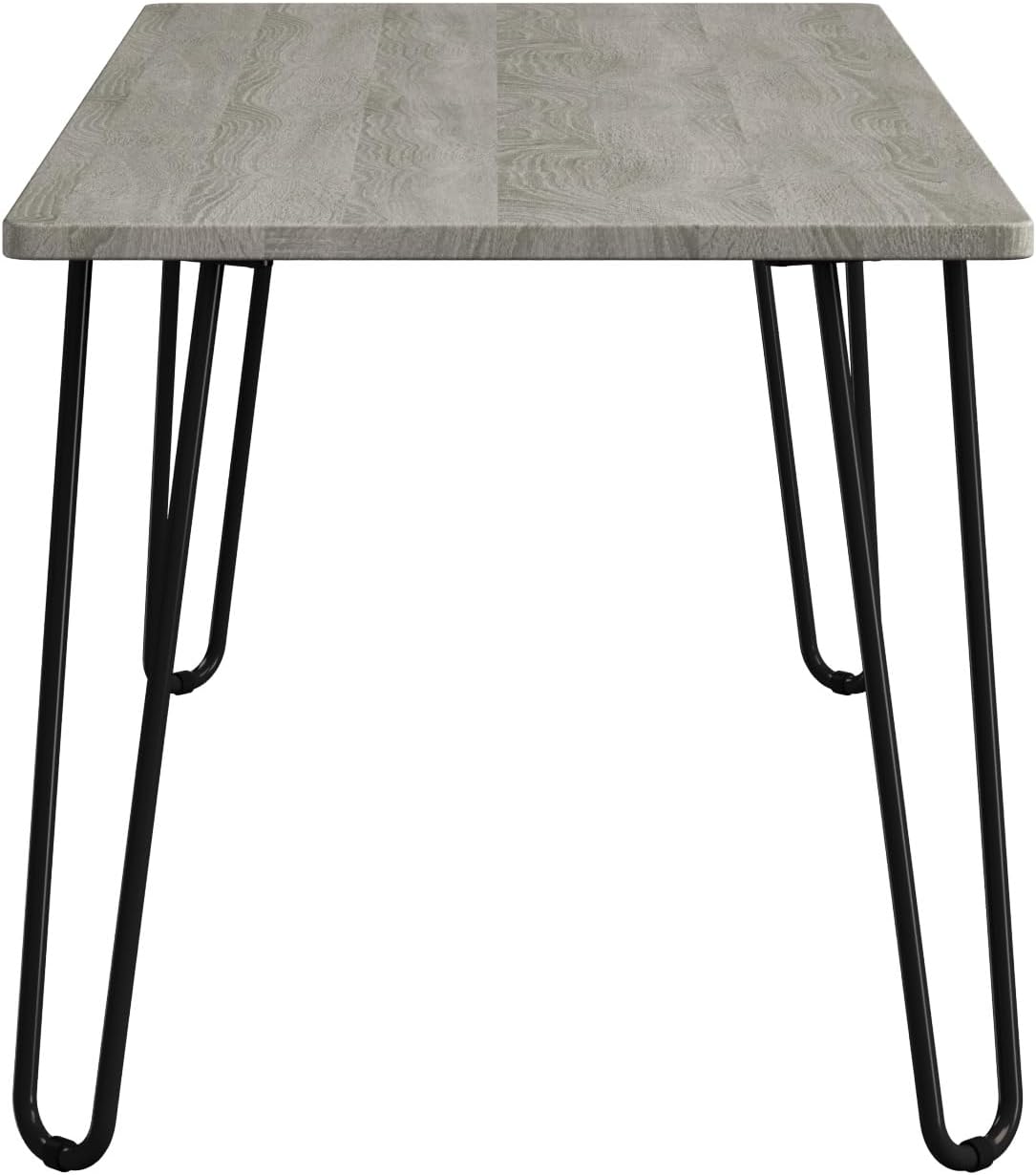 Lavish Home Coffee Table with Hairpin Legs, Gray, 41.25” x 19.5” x 17.75”