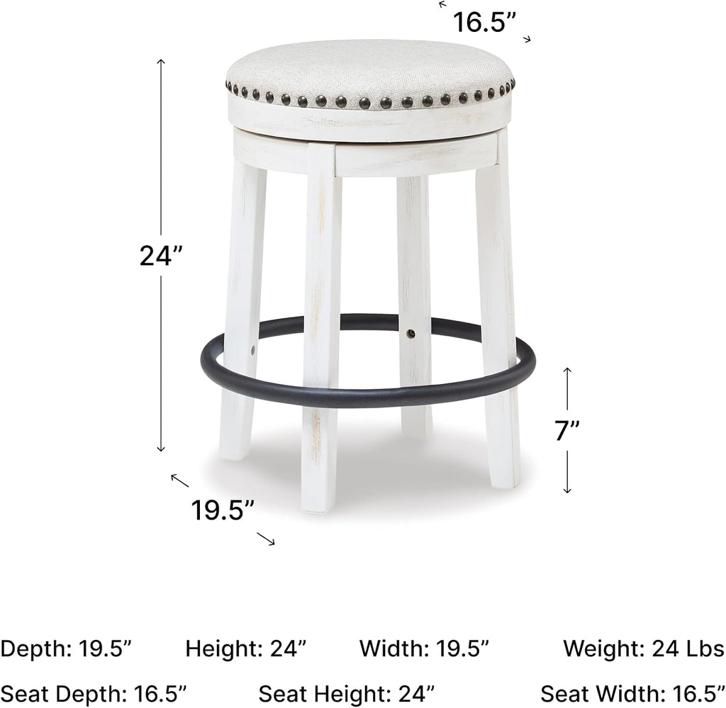 Signature Design by Ashley Valebeck 24 Inch Counter Height Stool