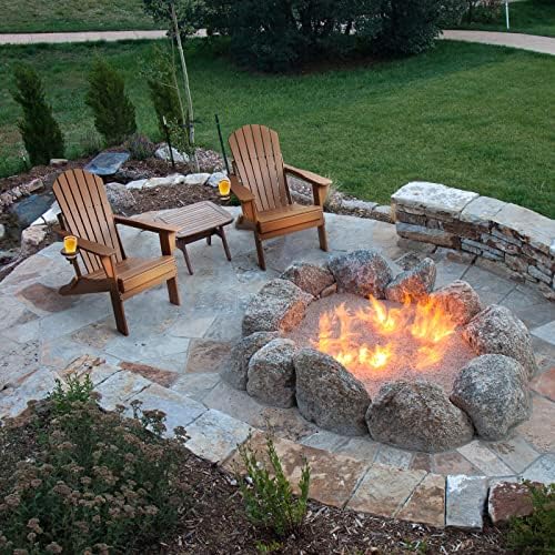 FUNBERRY Oversized Folding Adirondack Chair, Fire Pit Chairs 400LBS