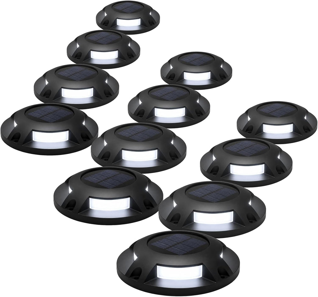 Home Zone Living 12PK Solar Deck Lights, Outdoor Dock and Driveway