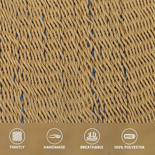 Lazy Daze XL Handwoven Caribbean Rope Hammock, 2+ Person Hammock