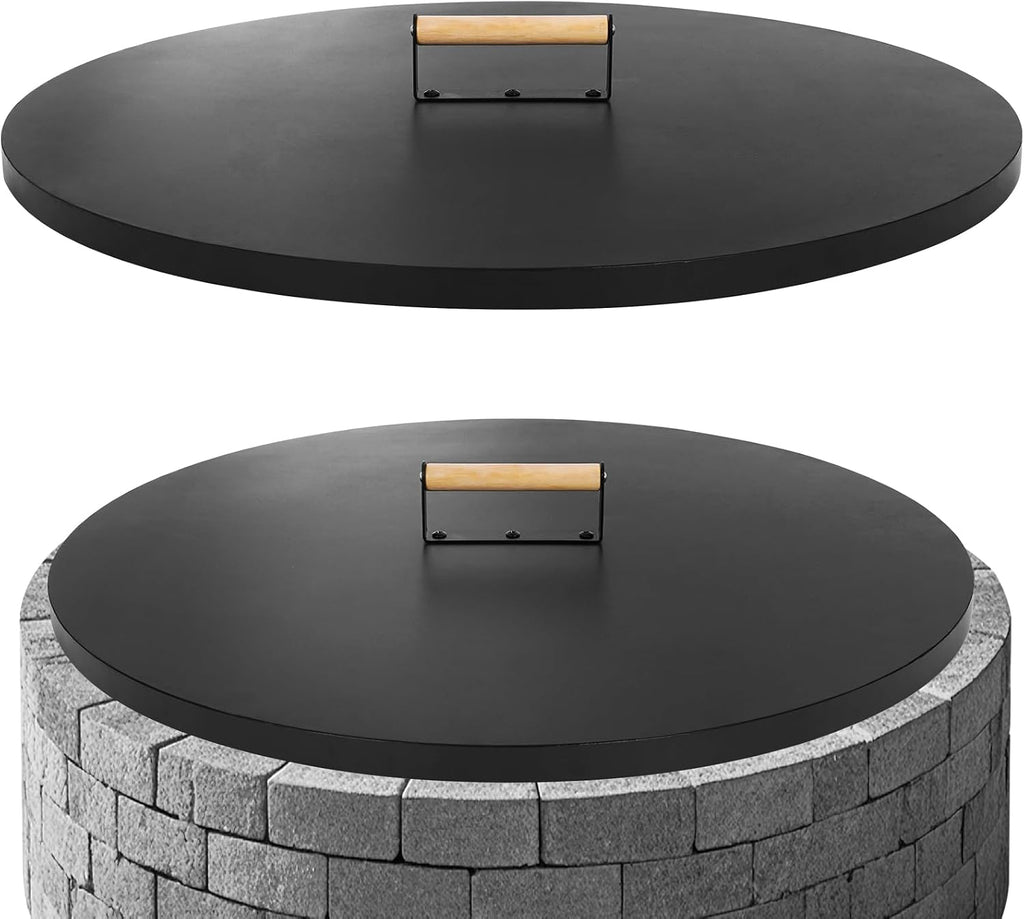 G GOOD GAIN Firepit Lid Round 30 Inch,Rust Resistant Fire Pit Lid Cover