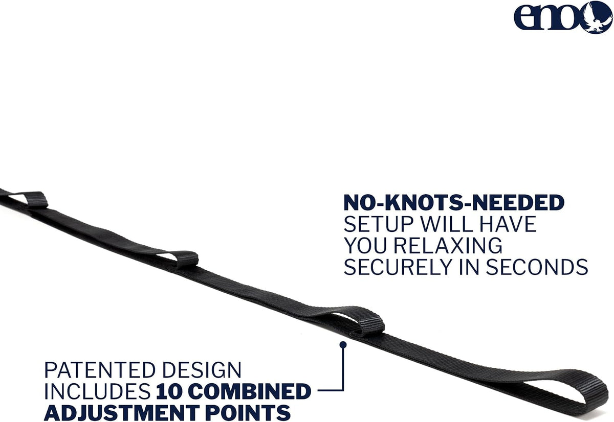 ENO TravelNest Hammock & Straps Combo - Portable Hiking and Camping Hammock - Travel Hammock for Camping, Hiking, Backpacking, a Festival, or The Beach + Straps Combo - Canyon