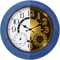 18-Inch Outdoor Wall Clock with Thermometer Hygromete