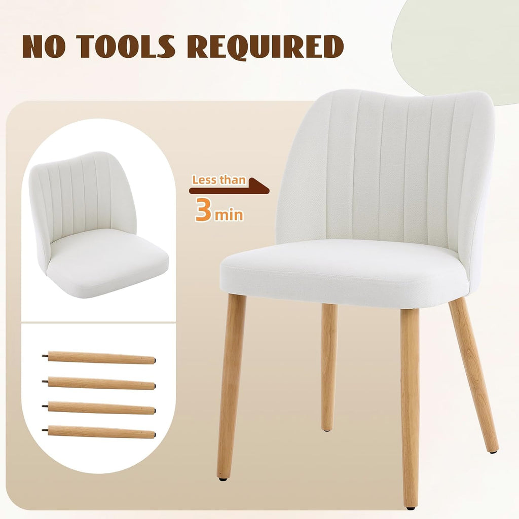 Garvee Wooden Dining Chairs Set of 2, Dining Room Chairs with Wood Legs